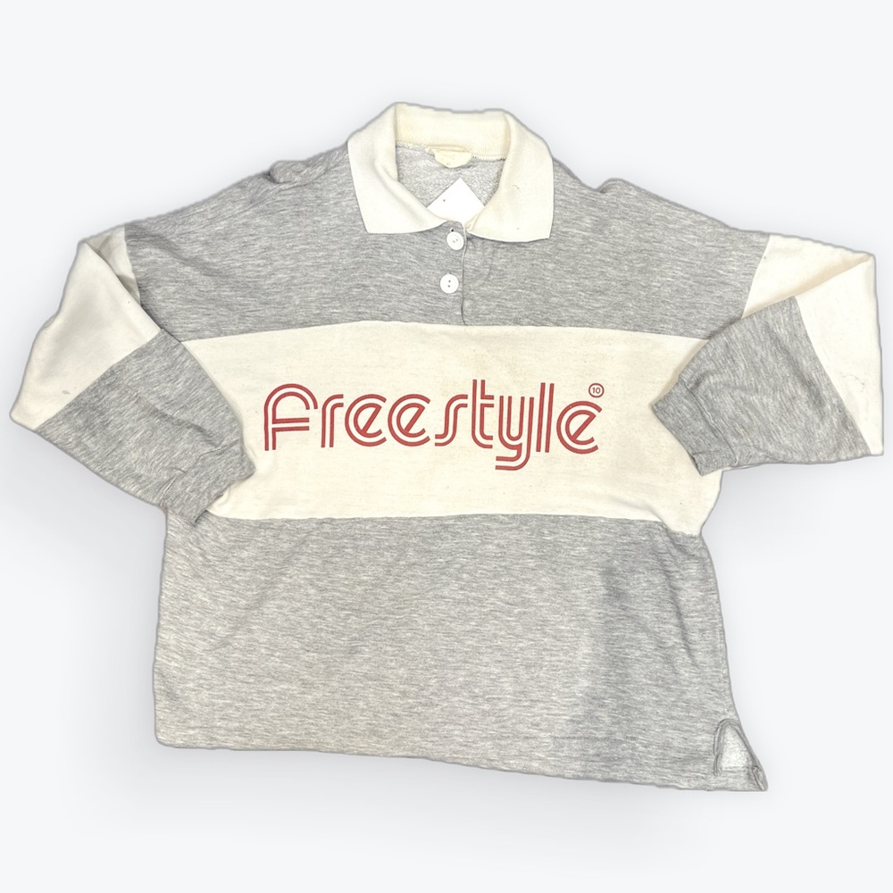 VINTAGE FREESTYLE LONG SLEEVE POLO SHIRT